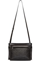 Loewe Black Leather Large Double Pouch Shoulder Bag