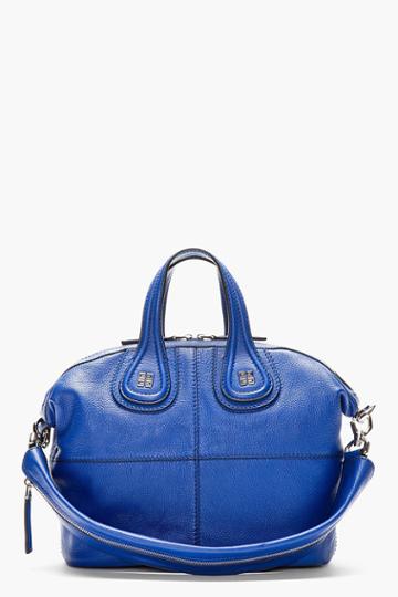 Givenchy Royal Blue Leather Nightingale Shoulder Bag