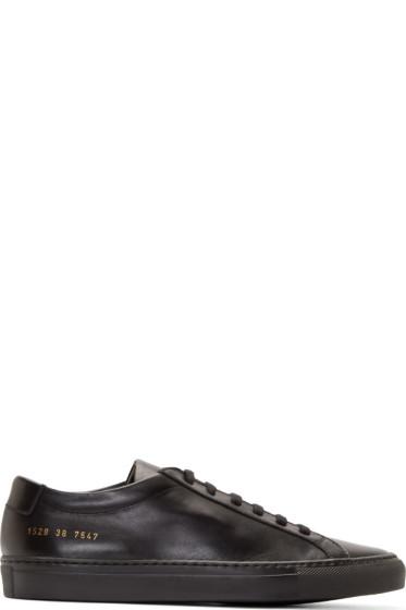 Common Projects Black Original Achilles Sneakers