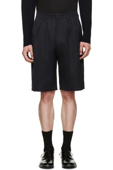 Paul Smith Blue Twill Tailored Shorts