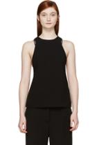 T By Alexander Wang Black Crêpe Bralette Insert Camisole