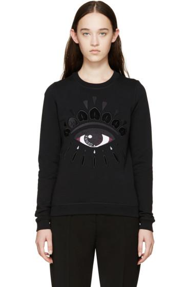 Kenzo Black Embroidered Eye Sweatshirt