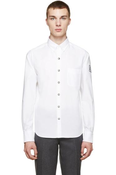 Moncler Gamme Bleu White Oxford Shirt