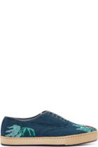 Paul Smith Blue Lady Bug Cross Stitch Shoes