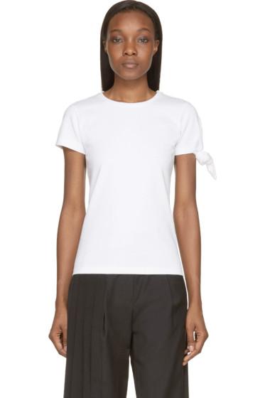 J.w.anderson White Single Knot T-shirt