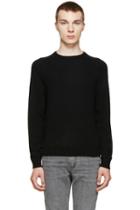 Saint Laurent Black Cashmere Knit Sweater