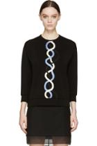 Christopher Kane Black Rope Embroidered Top