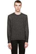 Dsquared2 Charcoal Hybrid Sweater