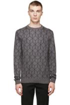 Christopher Kane Grey Mohair 3d Cube Sweater