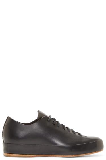 Feit Black Leather Low-top Sneakers