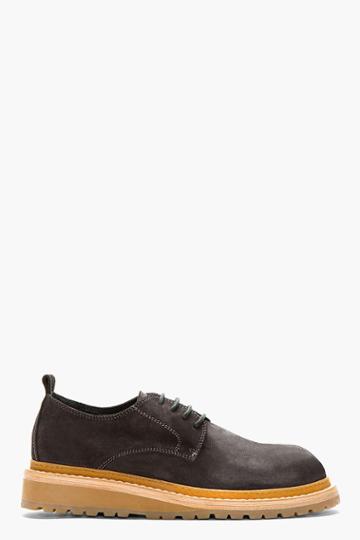 Ann Demeulemeester Grey Suede Boot Sole Shoes