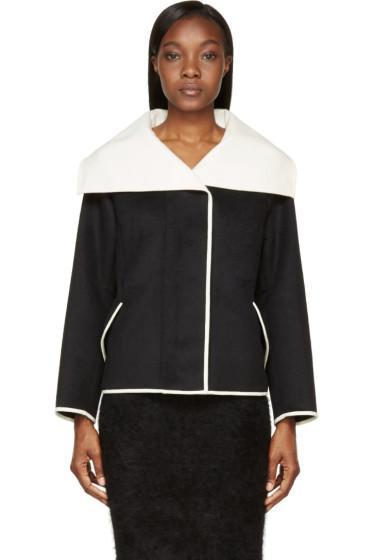 Nina Ricci Black Oversized Collar Jacket
