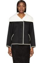 Nina Ricci Black Oversized Collar Jacket