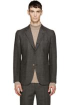 Marc Jacobs Grey Wool Prince Of Wales Blazer