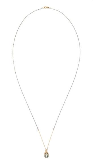 Pearls Before Swine Silver And Gold Clutching Pearl Necklace
