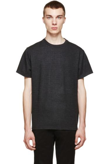 Christopher Kane Grey Checked Flannel T-shirt