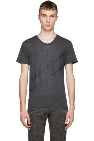 Pierre Balmain Grey Chevron Shirt