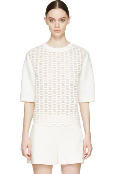 Moncler Gamme Rouge Ivory Nautical Motif Top
