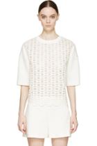 Moncler Gamme Rouge Ivory Nautical Motif Top