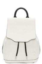 Rag And Bone White Leather Mini Pilot Backpack