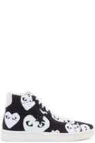 Comme Des Garçons Play Black Heart Print Converse Edition High-top Sneakers