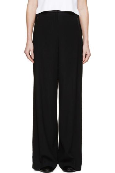 Erdem Black Wide-leg Birte Trousers