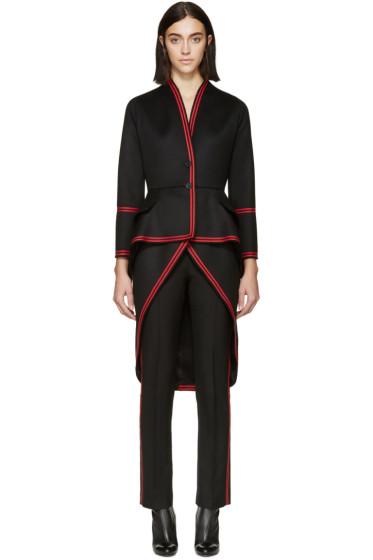 Givenchy Black And Red Military Coat