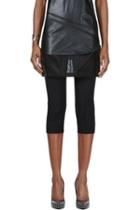 Maison Margiela Black Mesh Skirt Layered Trousers