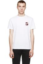 Versus White Logo Patch T-shirt