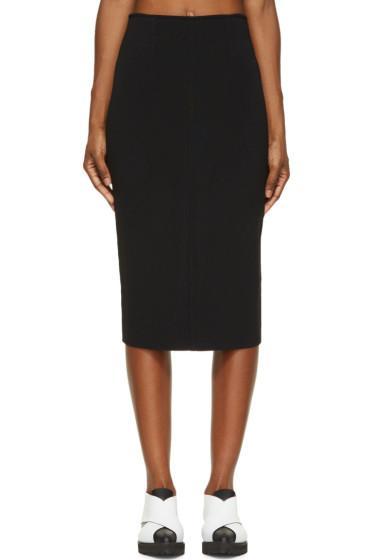 Proenza Schouler Black Knit Pencil Skirt
