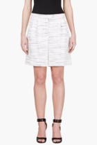 Giambattista Valli Black And Ivory Marled Bermuda Shorts