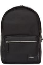 Diesel Black Nylon Drumroll Backpack