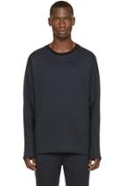 3.1 Phillip Lim Navy And Black Brocade Pullover