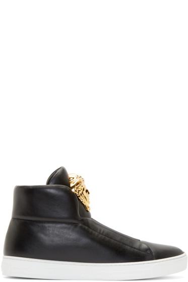 Versace Black Medusa High-top Sneakers