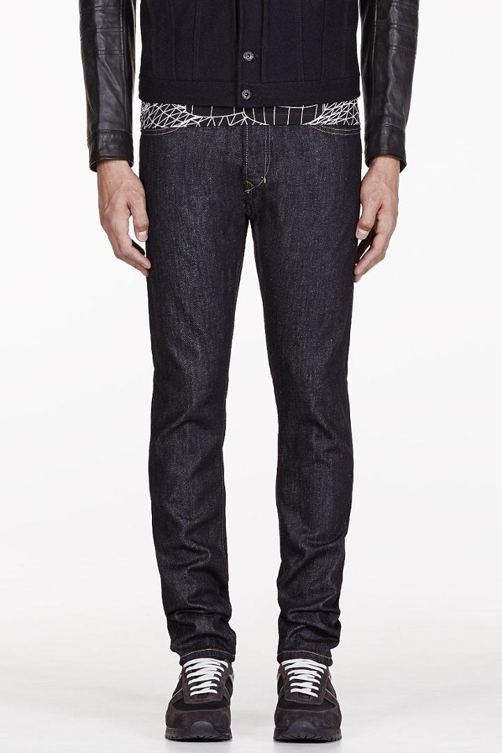 Diesel Dark Blue Raw Denim Tepphar Jeans