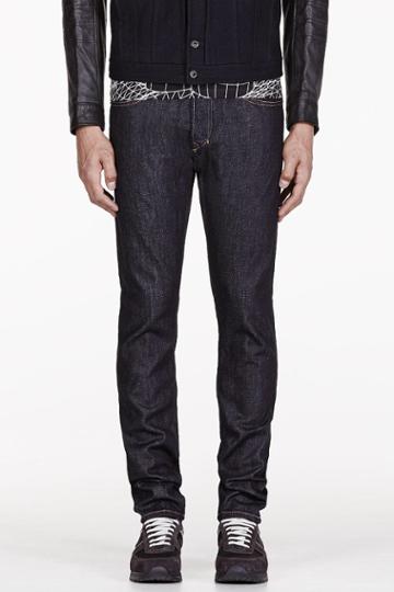 Diesel Dark Blue Raw Denim Tepphar Jeans