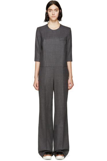 Stella Mccartney Charcoal Wide-leg Jumpsuit