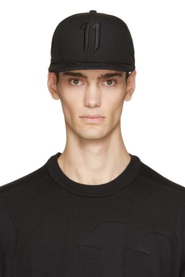 11 By Boris Bidjan Saberi Black Logo Cap