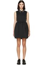 Mcq Alexander Mcqueen Black Studded Collar Party Dress
