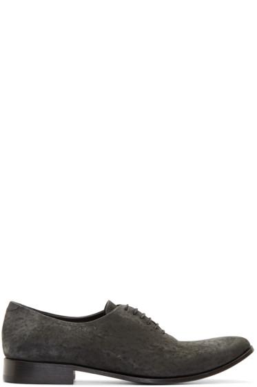 Haider Ackermann Black Leather Derbys