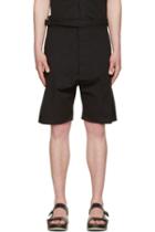 Siki Im Black Seersucker Shorts
