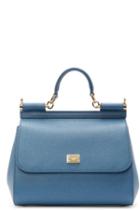 Dolce And Gabbana Blue Medium Miss Sicily Bag