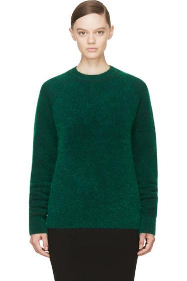 Juun.j Green Wool And Mohair Sweater