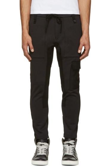 John Undercover Black Cargo Lounge Pants