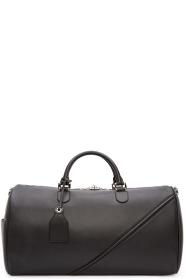 Loewe Black Leather Duffle 51 Bag