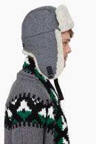 Canada Goose Grey Shearling Aviator Hat