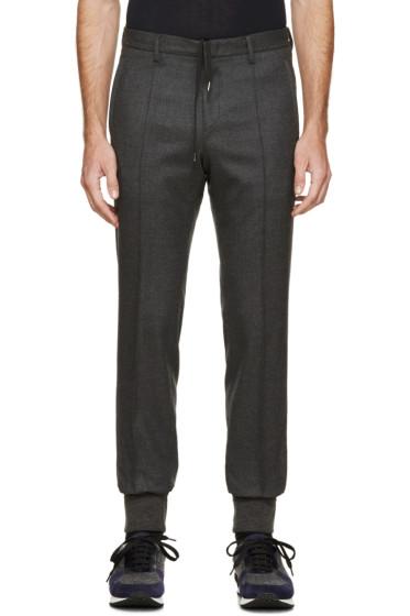 Wooyoungmi Grey Wool Cuffed Trousers