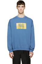 Pigalle Blue Wave Logo Sweatshirt