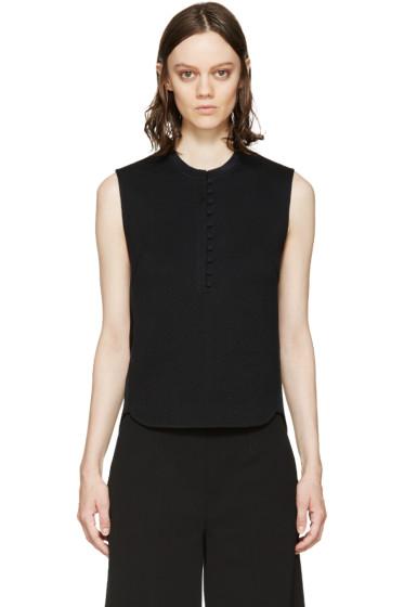 3.1 Phillip Lim Black Henley Top