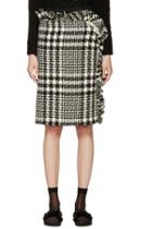 Simone Rocha Black And White Tweed Skirt